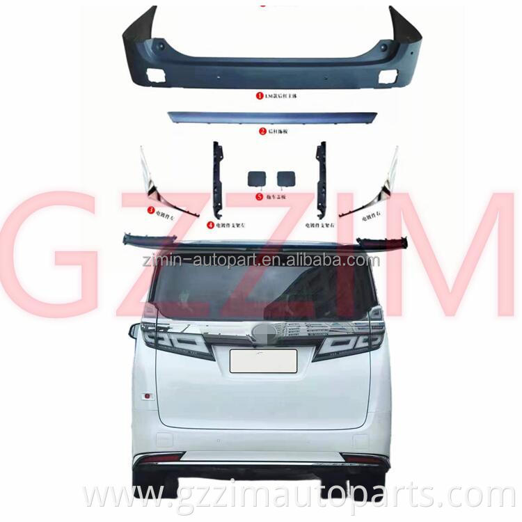 Front & Rear Bumper Grille Body Kits Upgrade Parts For Alphard 2018 - 2021 Upgrade To SC